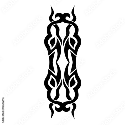 Tattoo tribal vector design. 