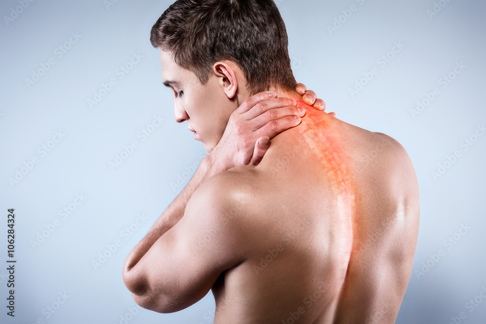 Naklejka premium Creative concept for body pain