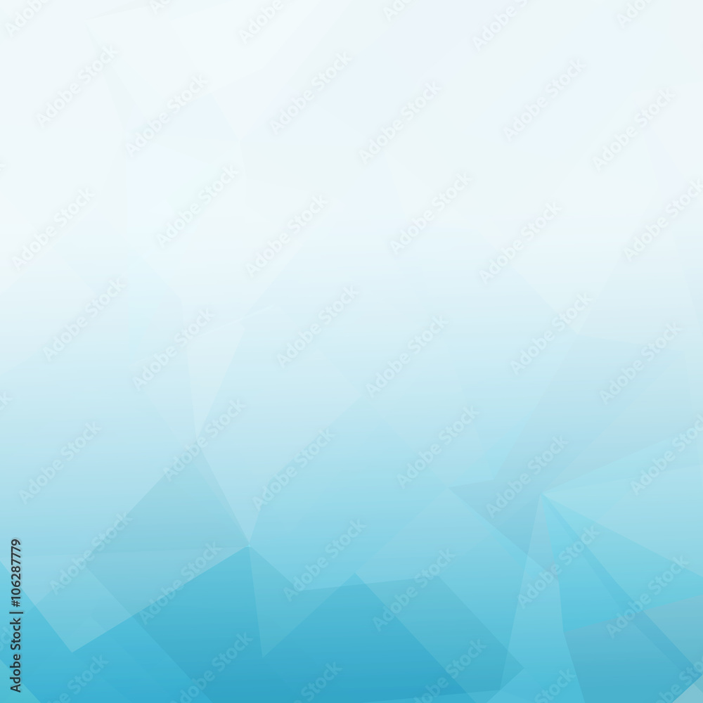 Obraz premium Abstract blue triangles background. Good for financial annual co