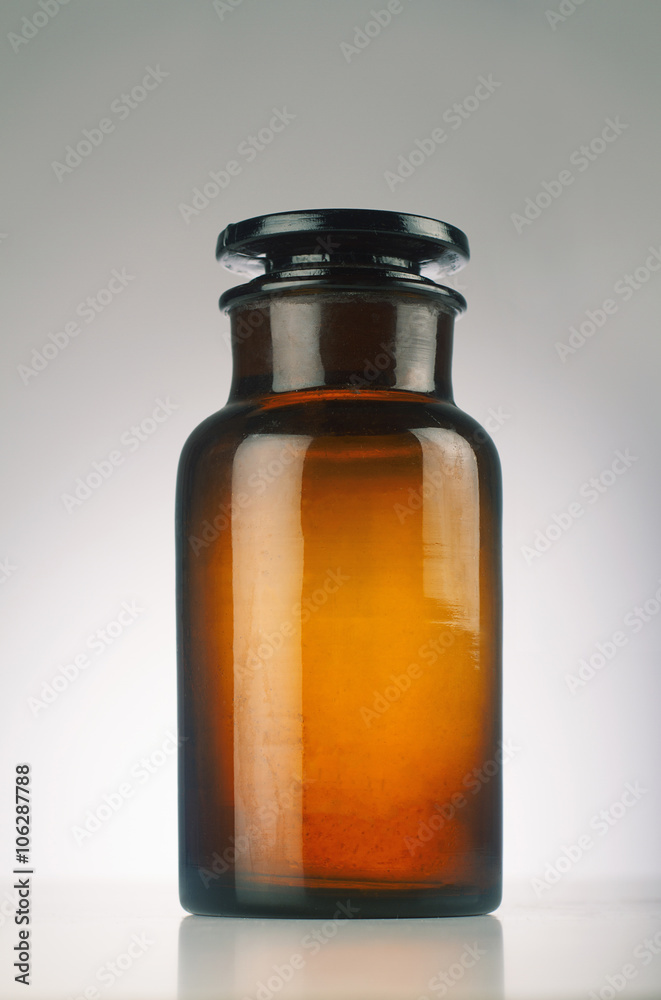 Isolated old medical glassware Isolated old medical glassware