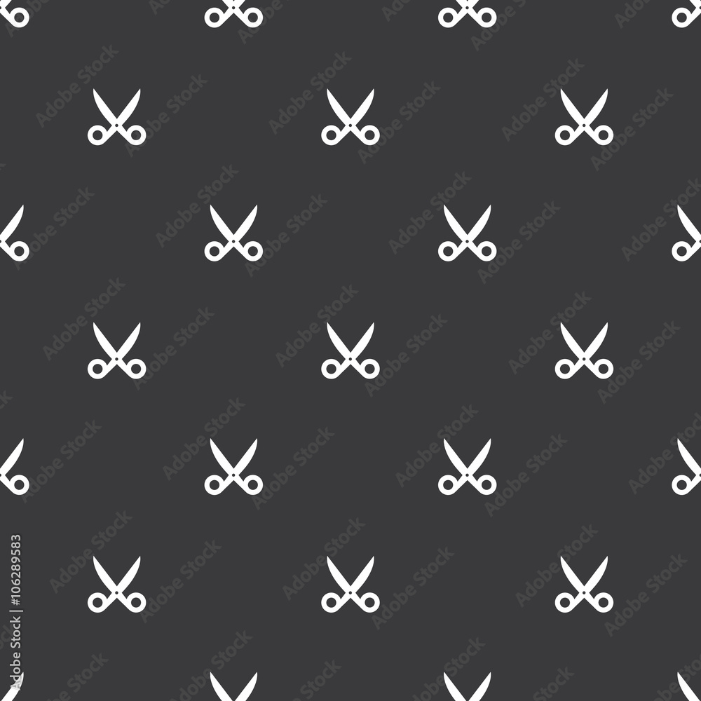 Seamless Scissors Inverted Silhouette Pattern Seamless Scissors Inverted Silhouette Pattern