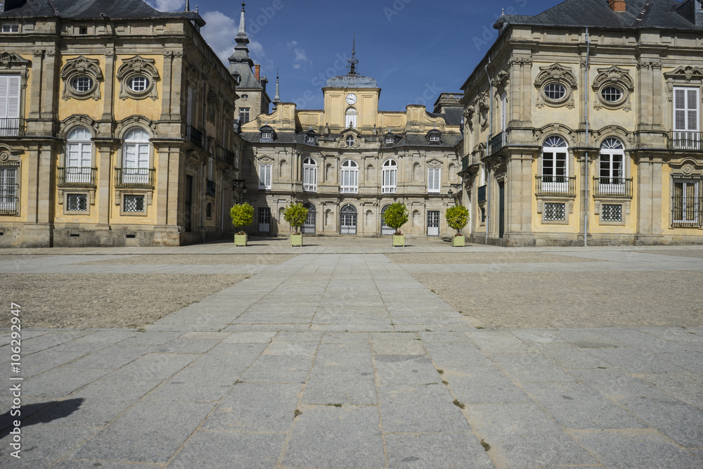 Palacio de la Granja de San Ildefonso in Madrid, Spain. beautifu