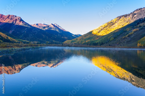 Mountain Reflection in Fall
