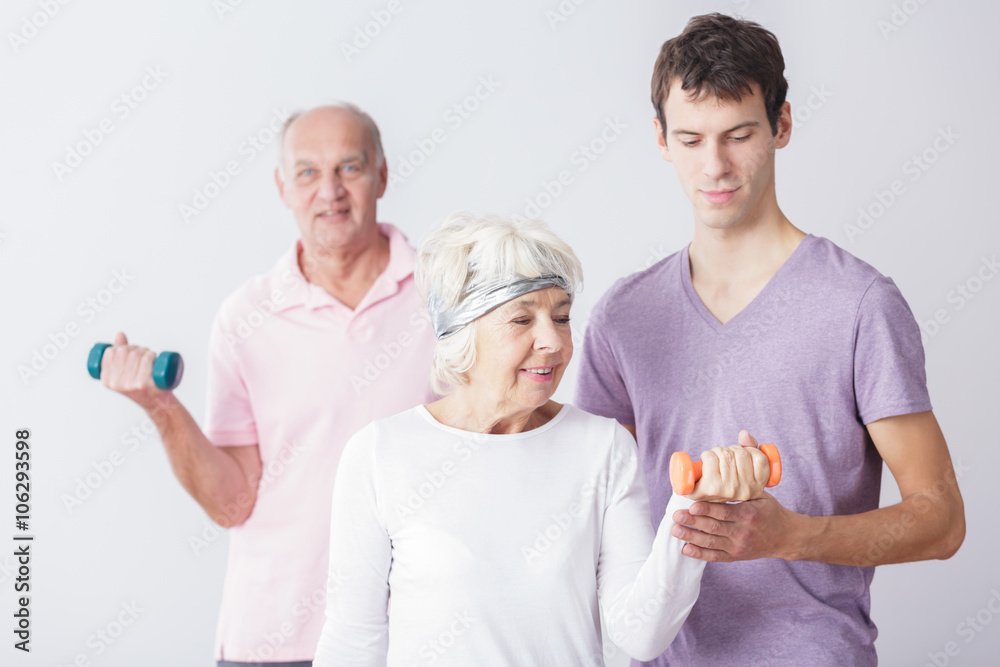 Obraz premium Never too late to be fit!