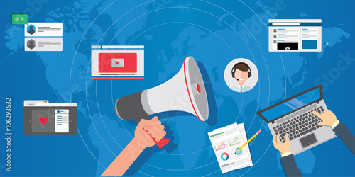 pr public relations concept