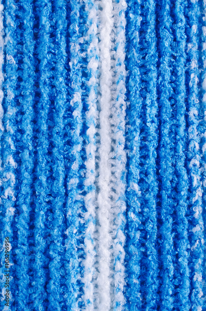 Background of the blue knitted