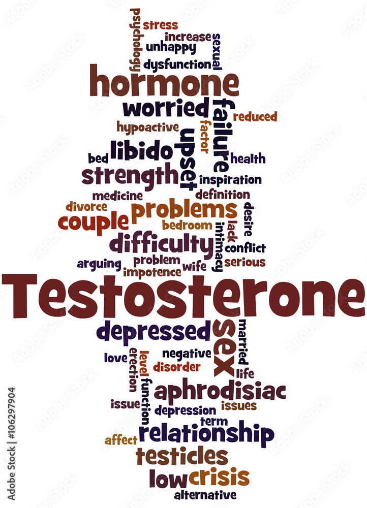 Testosterone, word cloud concept 9