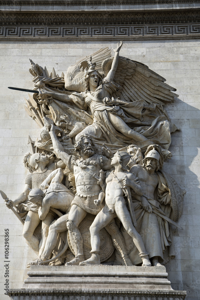 Fototapeta premium Statue from Arc de Triomphe