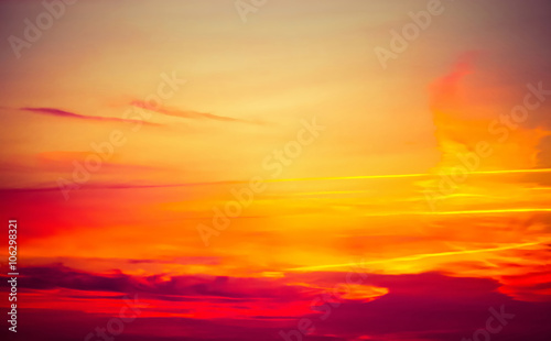 Dramatic red sunset © SL photo