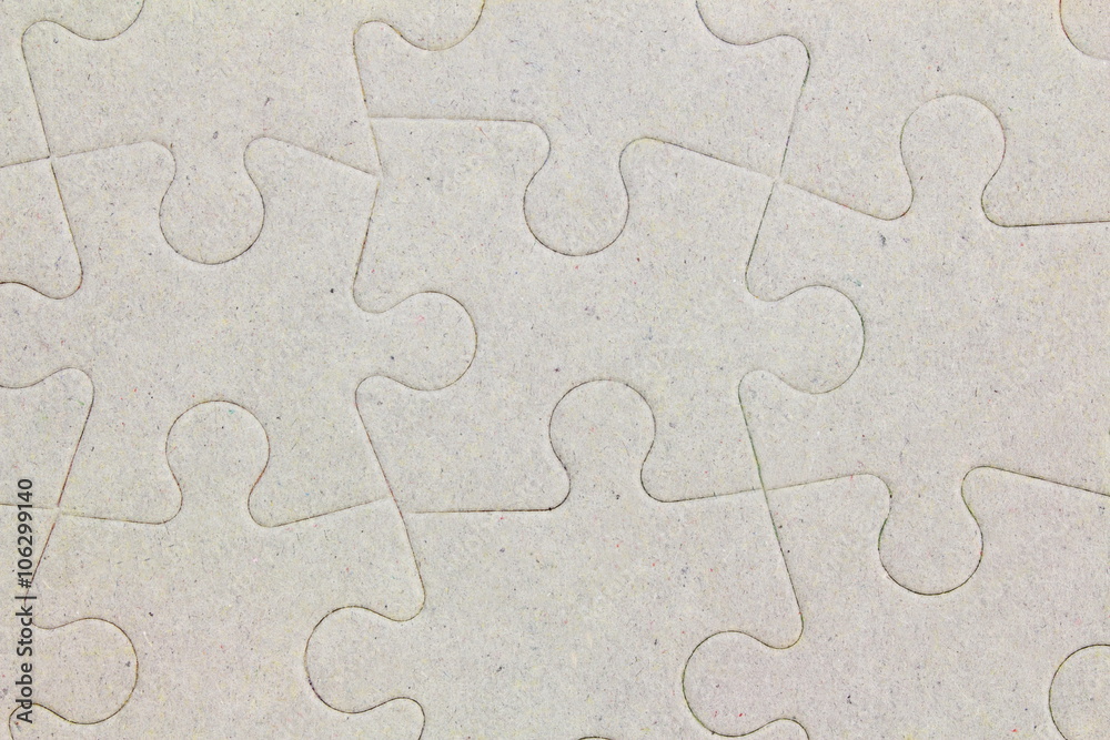 Connected blank jigsaw puzzle pieces as background Connected blank jigsaw puzzle pieces as background