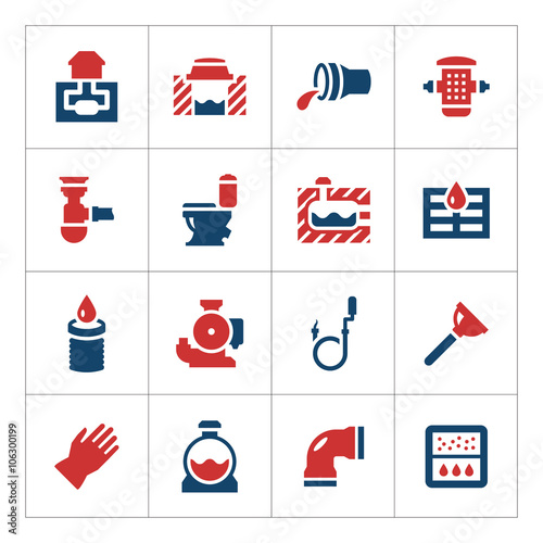Set color icons of sewerage