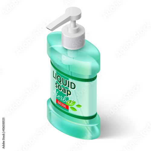 Liquid Soap Isometric