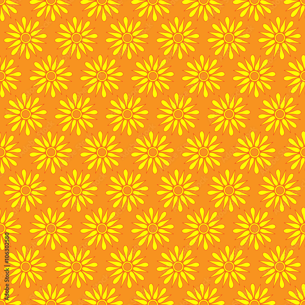 Cute seamless pattern of sun. Doodle hand drawn style . Cute seamless pattern of sun. Doodle hand drawn style .