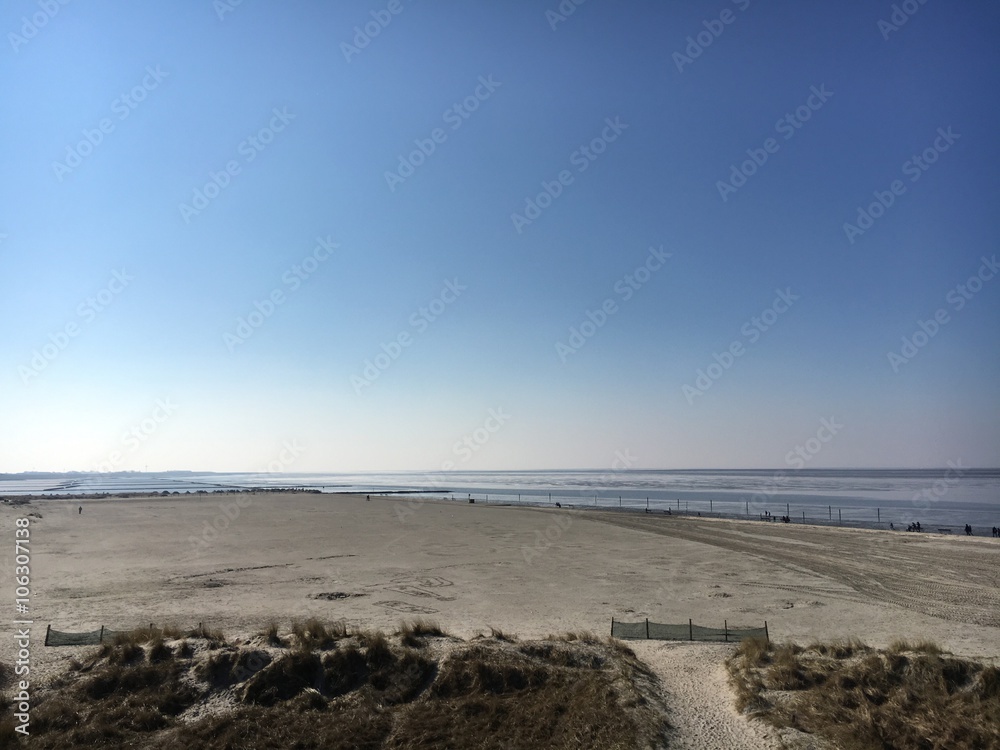 Blick zum Hundestrand in Norden-Norddeich Blick zum Hundestrand in Norden-Norddeich