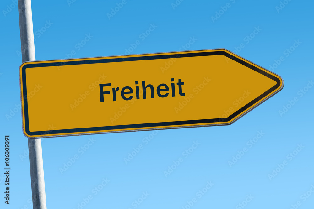 Fototapeta premium Schild 65 - Freiheit