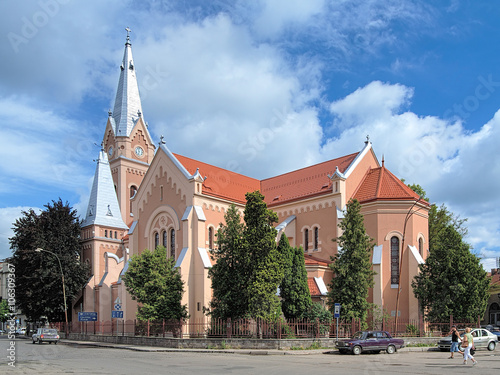 Cathedral of Saint Martin in Mukacheve, Ukraine photo