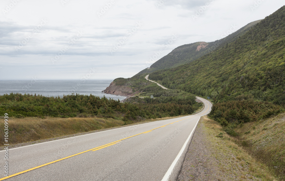 The Cabot Trail on Cape Bretton Island The Cabot Trail on Cape Bretton Island