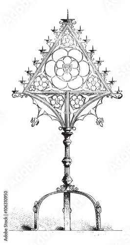 Candelabra of Darkness, in the cathedral of Osnabruck, Hanover,