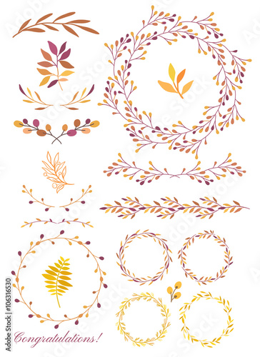 Hand draw design elements for your decorations.
