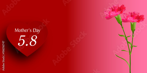 母の日　カーネーション　花　背景