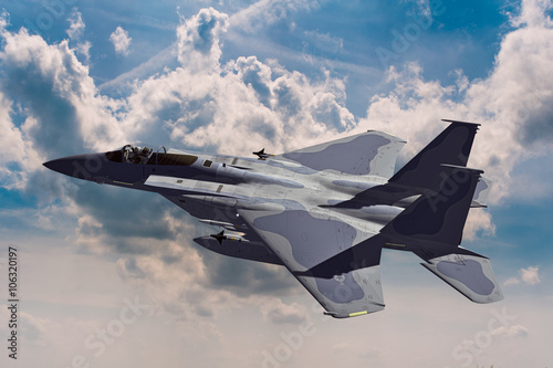 F-15C Eagle 3D rendering