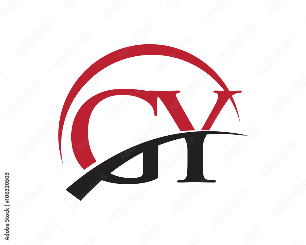 GY red letter logo swoosh