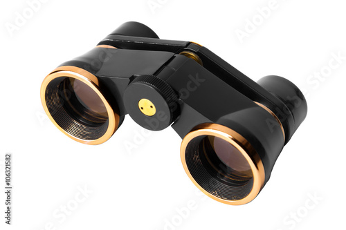 opera glasses binoculars isolated on a white background