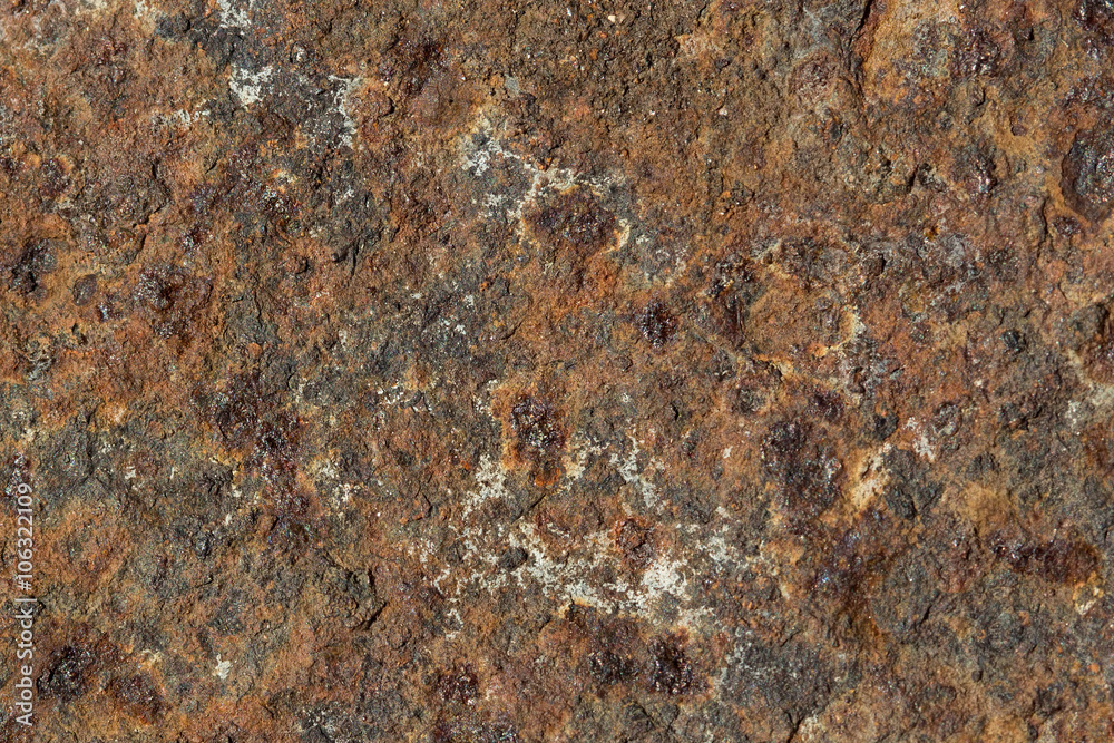 Metal surface covered with rust texture