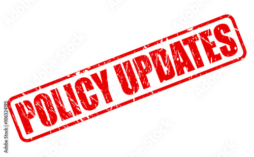 POLICY UPDATES RED STAMP TEXT