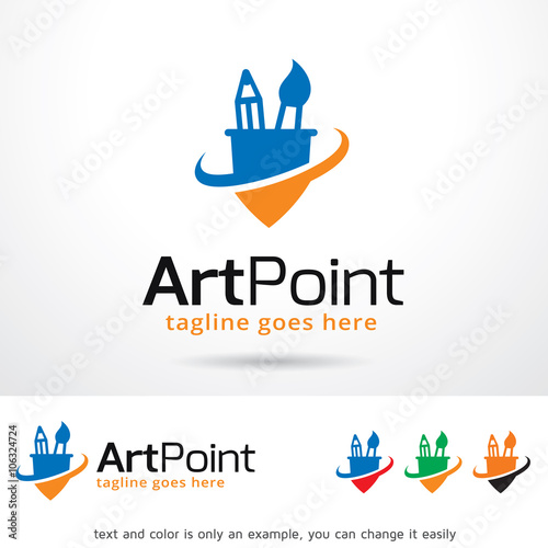 Art Point Logo Template Design Vector