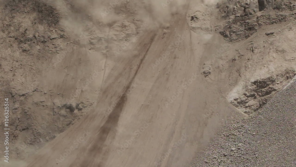 Witness the breathtaking slow motion of an earthquake induced landslide in the steep terrain of Tungurahua Province,Ecuador. Witness the breathtaking slow motion of an earthquake induced landslide in the steep terrain of Tungurahua Province,Ecuador.