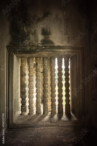 window of ankor wat photo