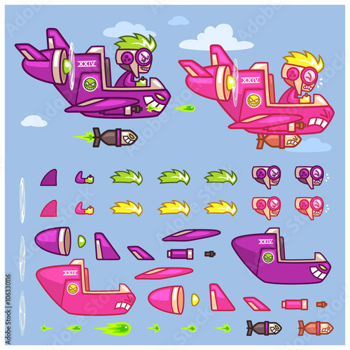 Phantom XXIV Plane Game Sprites
Phantom XXIV Plane game sprites for side scrolling action adventure endless runner 2D mobile game.