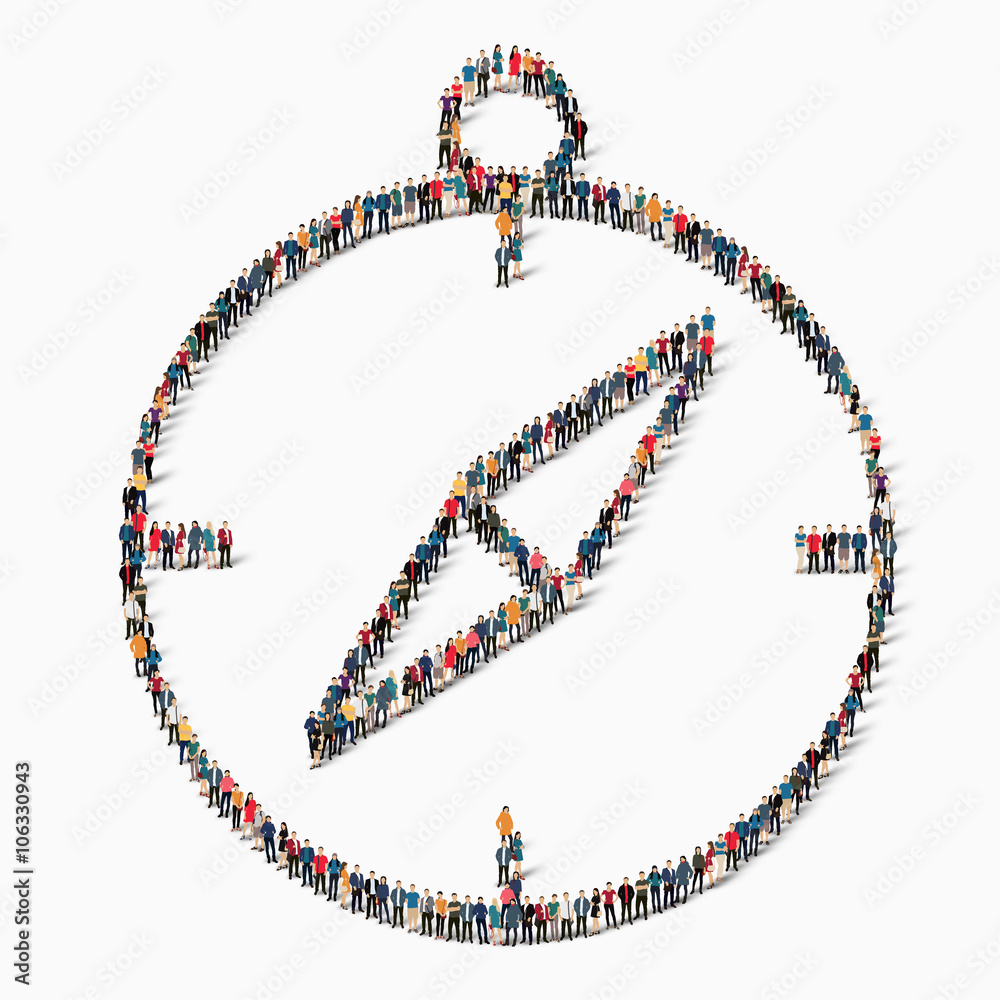 compass people vector compass people vector