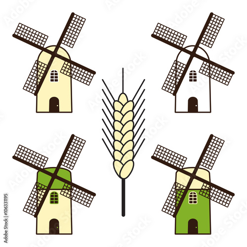 Set of windmills