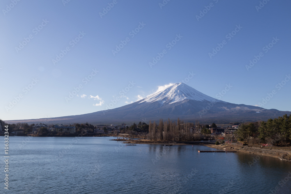 Mount Fuji at Lake Kawaguchi, Japan