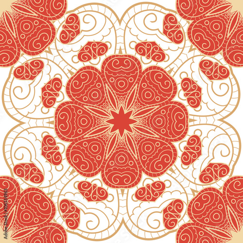 Bright lace seamless pattern