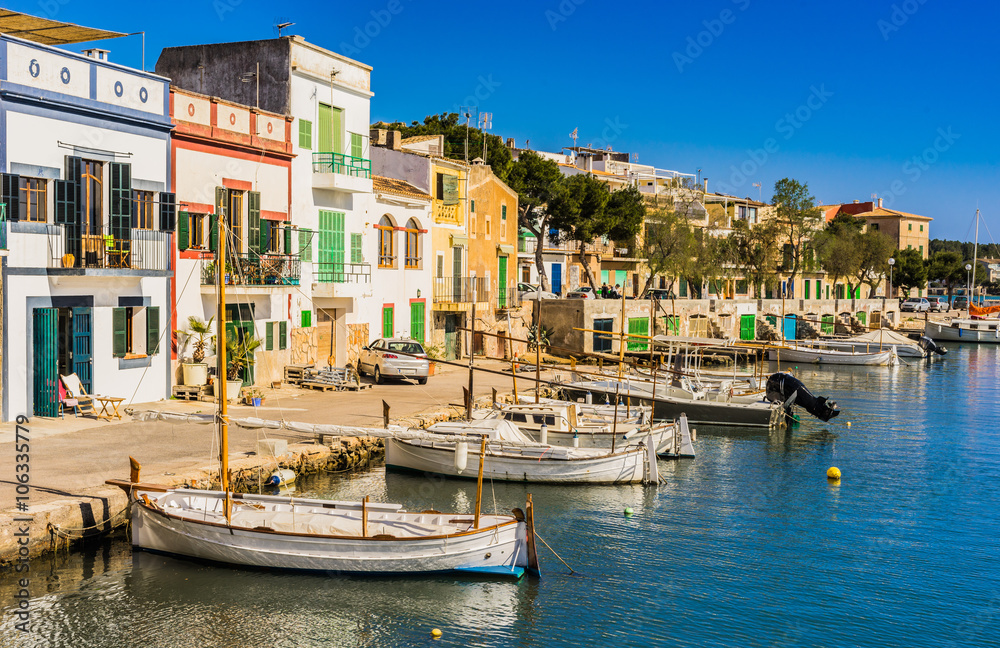 Majorca Old Fishing Port of Porto Colom Felanitx