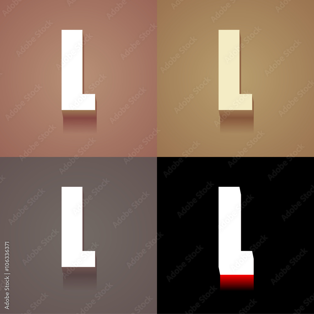 Fototapeta premium 3_Vintage_Icons_With_Long_Shadow