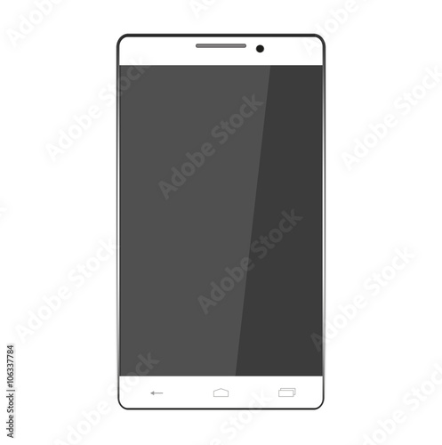 smartphone, vector illustration isolated on white background