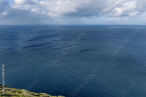 Atlantic ocean view from Cape of good hope hill, South Africa