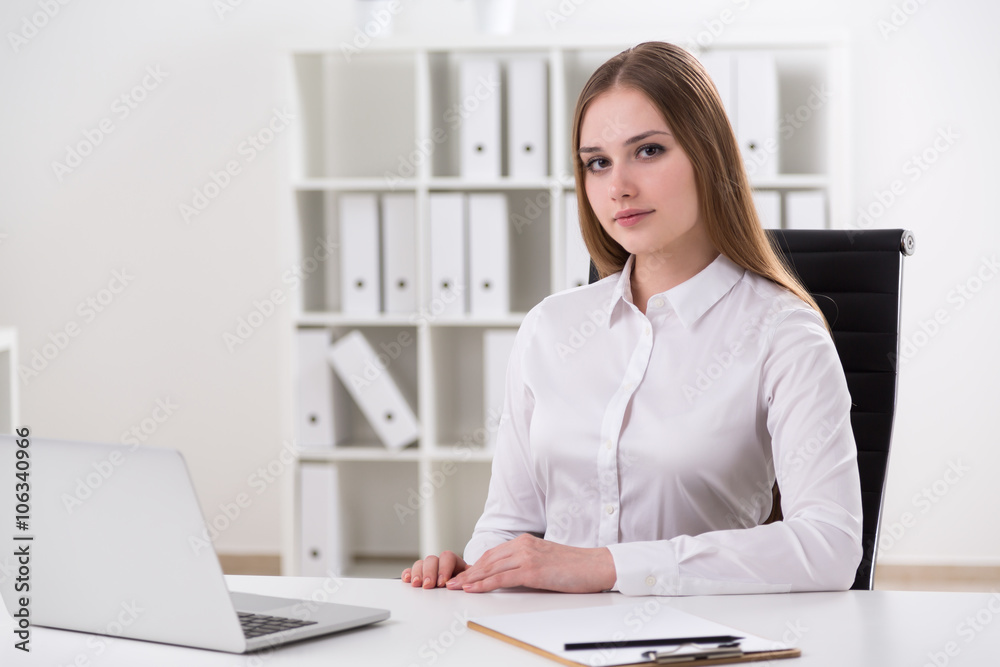 Businesswoman at work Businesswoman at work