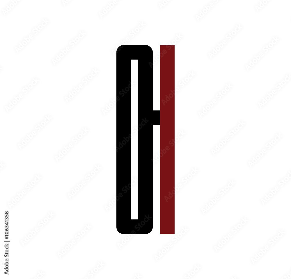 OI initial logo red and black OI initial logo red and black