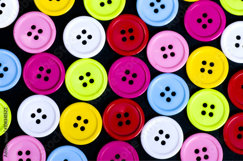 Sewing buttons  Plastic buttons  Colorful buttons background  Bu