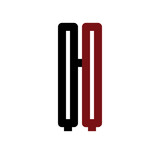QQ initial logo red and black