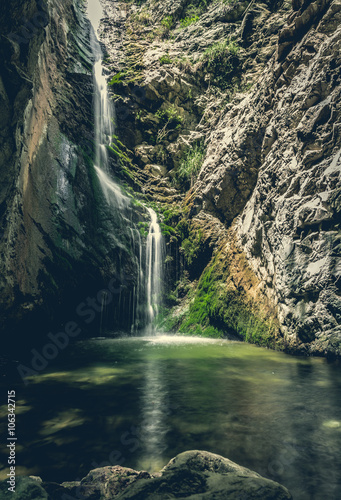  waterfall in mountains of troodos  Cyprus