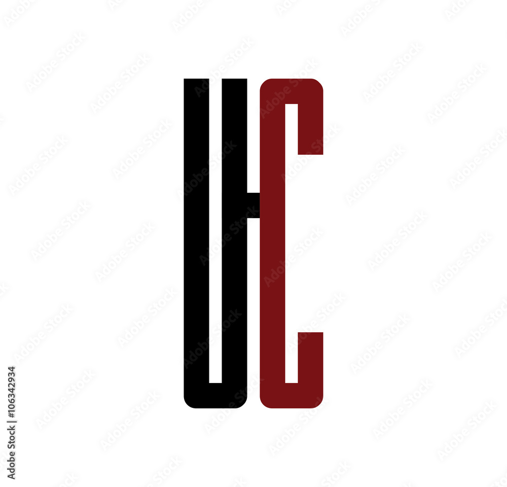 UC initial logo red and black