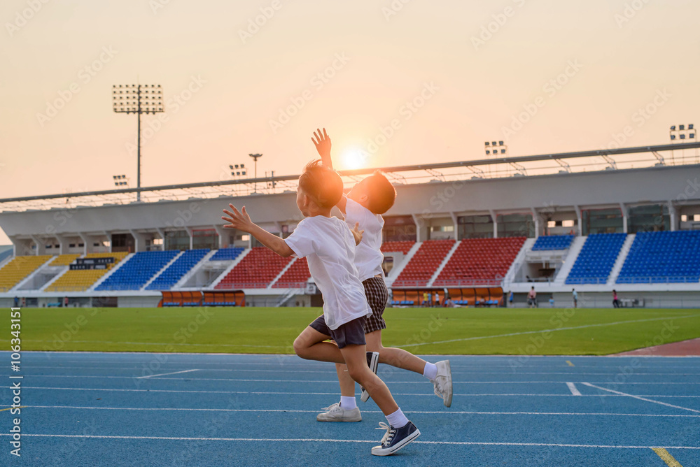 Obraz premium Running boy