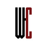 WC initial logo red and black
