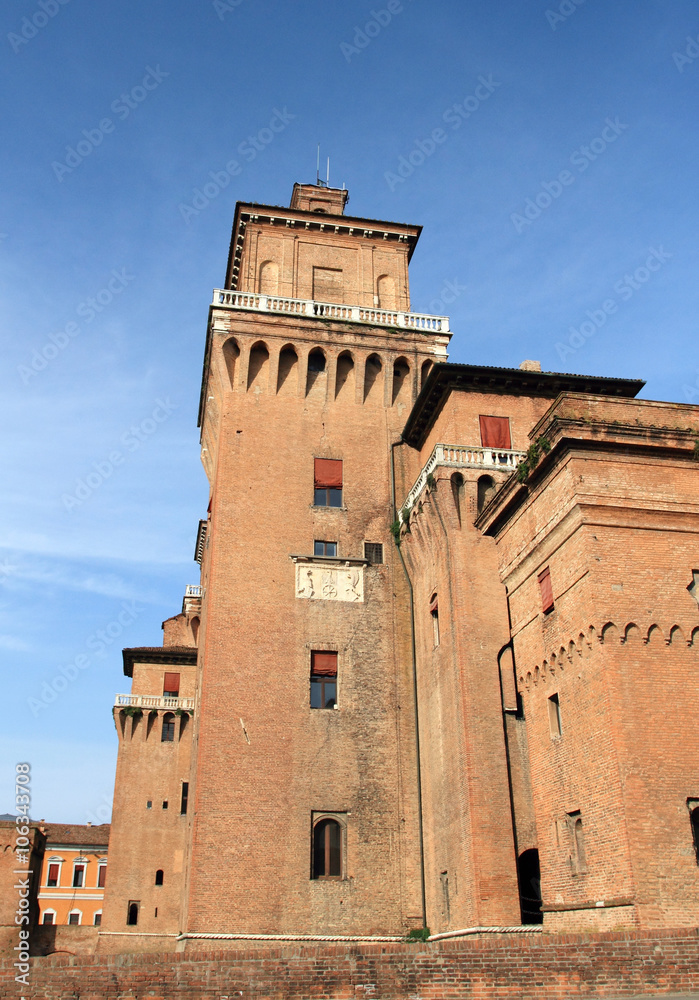 medieval castle of Ferrara, unesco world heritage, Italy